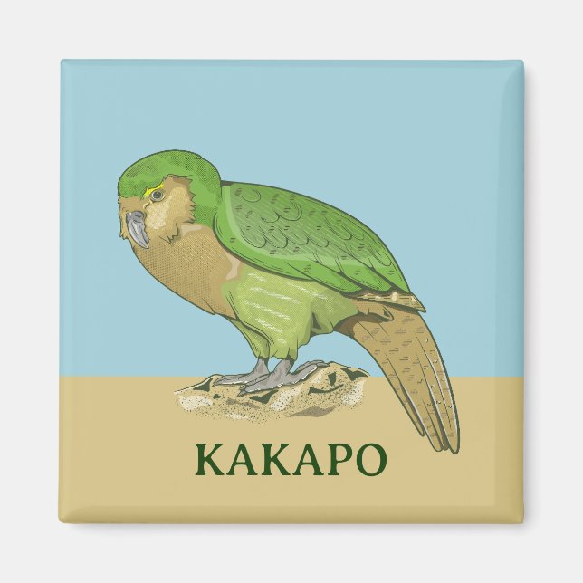 Imán Ilustracion Kakapo (Frente)