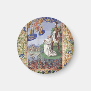 Imán Ilustración medieval de San Bernardo de Clairvaux