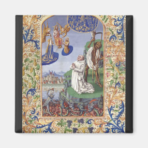 Imán Ilustración medieval de San Bernardo de Clairvaux