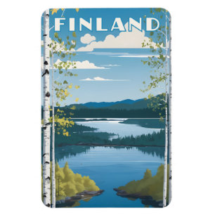 Imán Ilustracion Natural de Finlandia