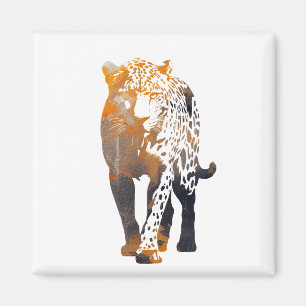 Imán Ilustracion natural de la fauna silvestre Panther 