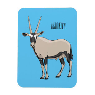 Imán Ilustracion Oryx personalizado