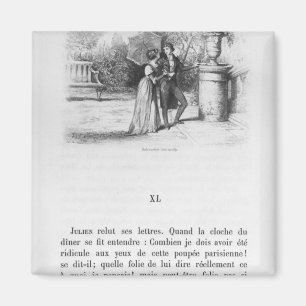 Imán Ilustracion para 'el rojo y el Black