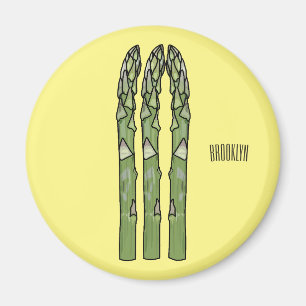 Imán Ilustracion personalizado Asparagus