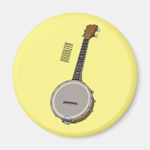 Imán Ilustracion personalizado Banjo