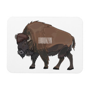 Imán Ilustracion personalizado Bison