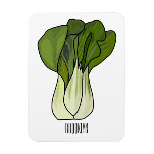 Imán Ilustracion personalizado Bok choy