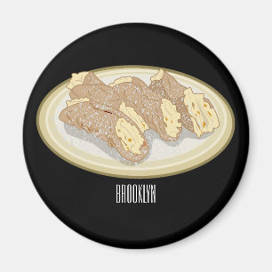 Imán Ilustracion personalizado Cannoli