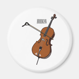 Imán Ilustracion personalizado Cello