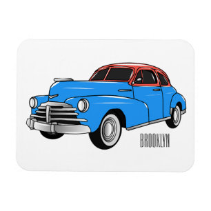 Imán Ilustracion personalizado clásico de 1948