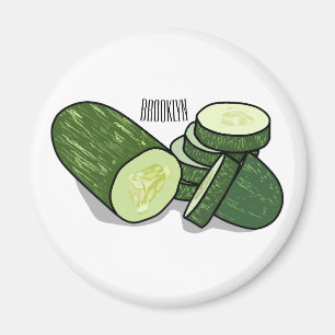 Imán Ilustracion personalizado Cucumber