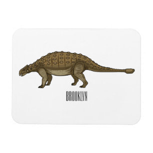 Imán Ilustracion personalizado de Ankylosaurus