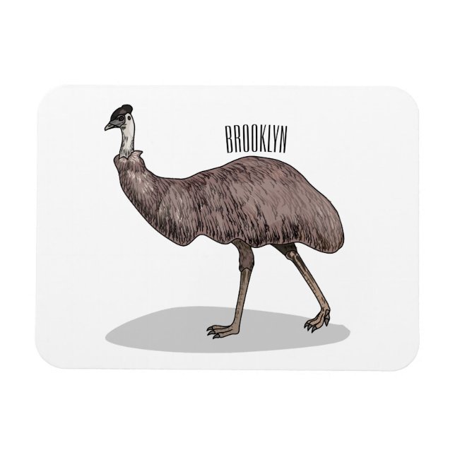 Imán Ilustracion personalizado de aves de la Uem (Horizontal)