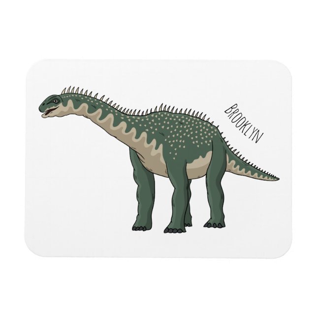 Imán Ilustracion personalizado de Barapasaurus (Horizontal)
