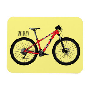 Imán Ilustracion personalizado de bicicletas