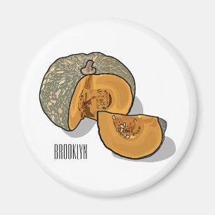 Imán Ilustracion personalizado de calabaza