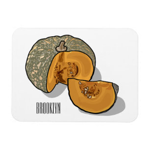 Imán Ilustracion personalizado de calabaza