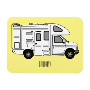Imán Ilustracion personalizado de Campervan
