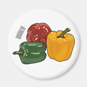 Imán Ilustracion personalizado de Capsicum