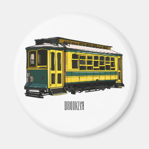 Imán Ilustracion personalizado de carrito de Mata