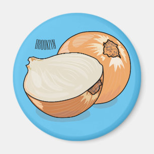Imán Ilustracion personalizado de cebolla