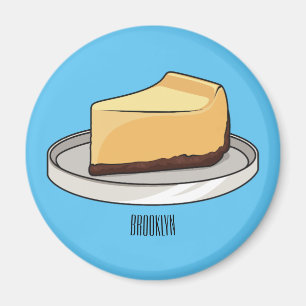 Imán Ilustracion personalizado de Cheesecake