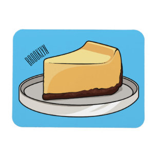 Imán Ilustracion personalizado de Cheesecake