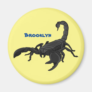 Imán Ilustracion personalizado de escorpión hambriento 