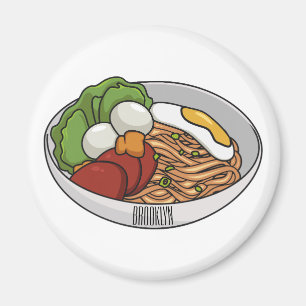 Imán Ilustracion personalizado de fideos