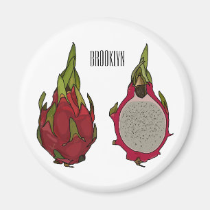 Imán Ilustracion personalizado de fruta dragón