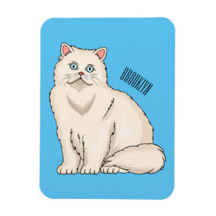Imán Ilustracion personalizado de gato persa