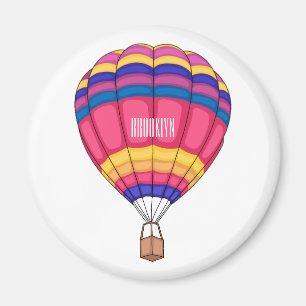 Imán Ilustracion personalizado de globo aerostático