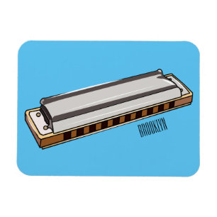 Imán Ilustracion personalizado de Harmonica