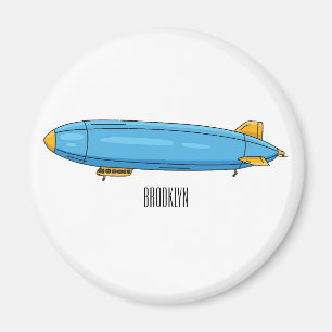 Imán Ilustracion personalizado de la aeronave