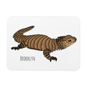 Imán Ilustracion personalizado de lagarto de Armadillo
