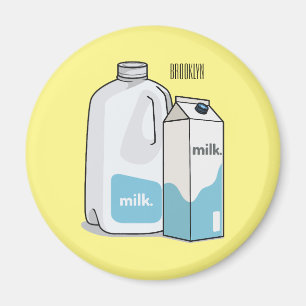 Imán Ilustracion personalizado de leche