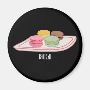 Imán Ilustracion personalizado de Macaron