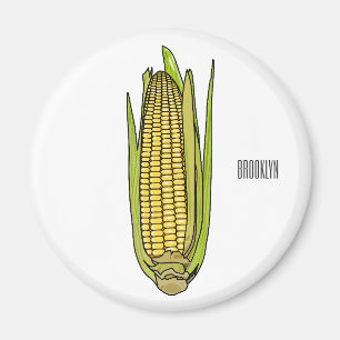 Imán Ilustracion personalizado de maíz