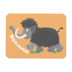 Imán Ilustracion personalizado de mamut torpe