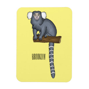 Imán Ilustracion personalizado de marmoset común