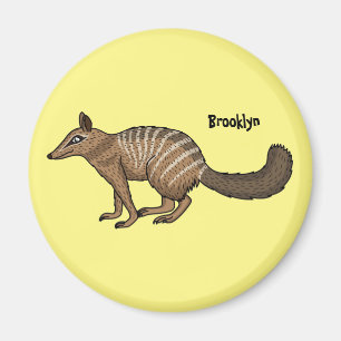 Imán Ilustracion personalizado de número feliz lindo