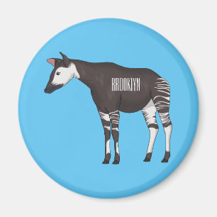 Imán Ilustracion personalizado de Okapi