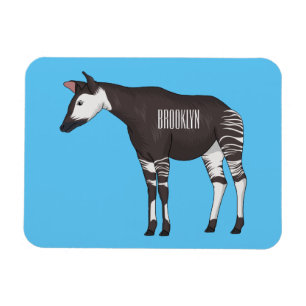 Imán Ilustracion personalizado de Okapi
