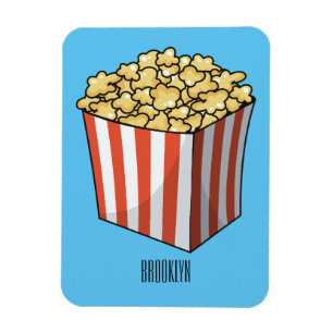 Imán Ilustracion personalizado de palomitas