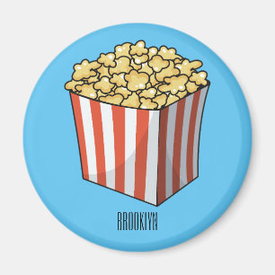 Imán Ilustracion personalizado de palomitas