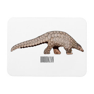Imán Ilustracion personalizado de Pangolin