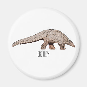Imán Ilustracion personalizado de Pangolin