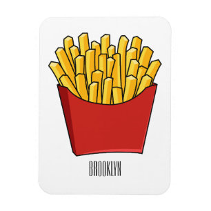 Imán Ilustracion personalizado de patatas fritas