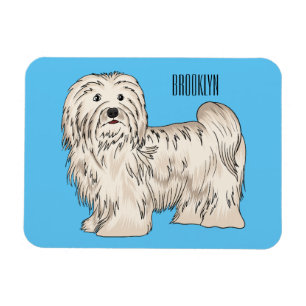Imán Ilustracion personalizado de perro de La Habana