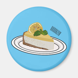 Imán Ilustracion personalizado de queso de limón